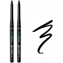 Lakme Eyeconic Kajal Deep Black, Twin Pack (0.35g+0.35g) Lasts upto 22Hr