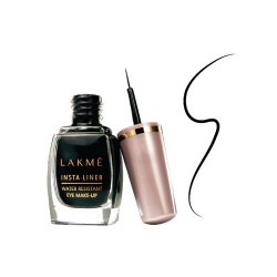 Lakme Insta Liner, Water Resistant Eyeliner (Black), 9ml Bottle