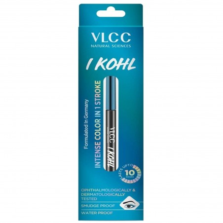 VLCC Natural Skin Sciences I Kohl Intense Color In One Stroke (Blue), 0.35g- Lasts Upto 10Hrs, Smudge Proof & Waterproof