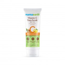 Mamaearth Vitamin C Face Scrub With Vitamin C & Walnut, 100g For Skin Illumination