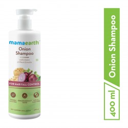 Mamaearth Onion Shampoo With Onion & Plant Keratin, 400ml For Hair Fall Control