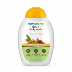 Mamaearth Ubtan Body Wash With Turmeric & Saffron, 300ml For Glowing Skin