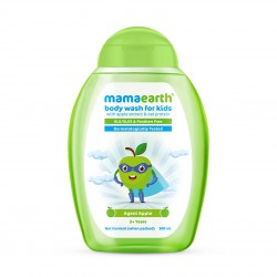 Mamaearth Agent Apple Body Wash For Kids With Apple Extract & Oat Protein, 300ml (2+ Years)