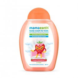 Mamaearth Super Strawberry Body Wash For Kids With Strawberry Extract & Oat Protein, 300ml (2+ Years)
