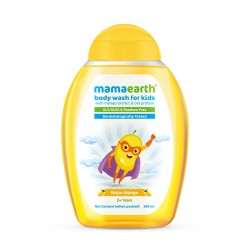 Mamaearth Major Mango Body Wash For Kids With Mango Extract & Oat Protein, 300ml (2+ Years)