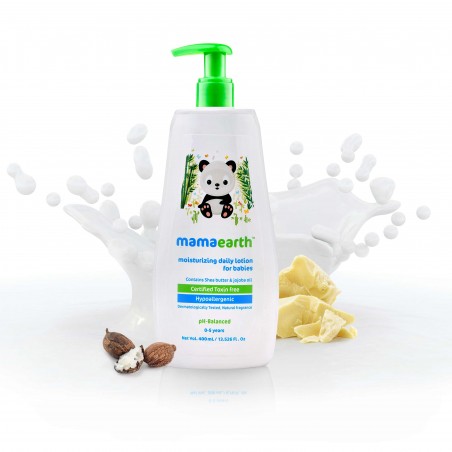 Mamaearth Moisturizing Daily Lotion For Babies With Shea Butter & Jojoba Oil, 400ml (0-5 Years)