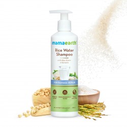 Mamaearth Rice Water Shampoo With Rice Water & Keratin, 250ml For Damage Repair