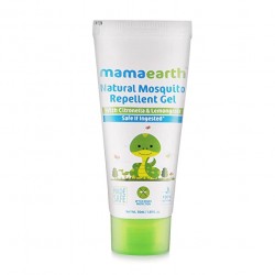 MamaEarth Natural Mosquito Repellent Gel With Citronella & Lemongrass, 50ml- 100% Natural