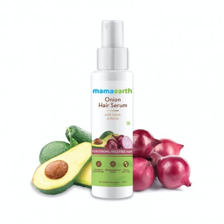 MamaEarth Onion Hair Serum With Onion & Biotin, 100ml For Strong Frizz-Free Hair