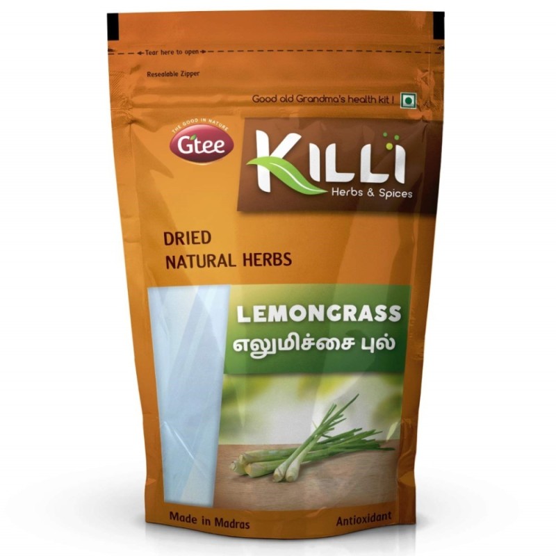 Killi Herbs & Spices Lemongrass Powder, (Supports Digestion) 60g