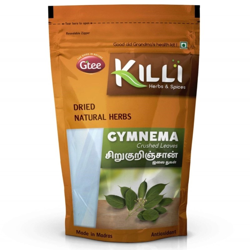 Killi Herbs & Spices Gymnema Crushed Leaves Powder, (Diabetes) 100g