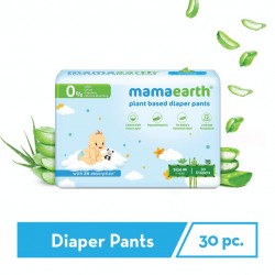 MamaEarth Plant Based Diaper Pants With 2X Absorption, Size M (7-12 Kg), 30 Diapers