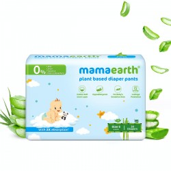 MamaEarth Plant Based Diaper Pants With 2X Absorption, Size S (4-6 Kg), 30 Diapers