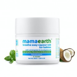 MamaEarth Breathe Easy Vapourub For Babies With Winter Green & Eucalyptus Oil, 50ml (3+ Months)