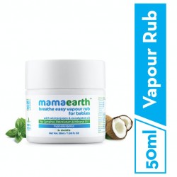 MamaEarth Breathe Easy Vapourub For Babies With Winter Green & Eucalyptus Oil, 50ml (3+ Months)
