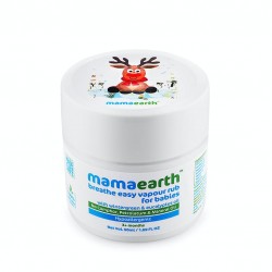 MamaEarth Breathe Easy Vapourub For Babies With Winter Green & Eucalyptus Oil, 50ml (3+ Months)