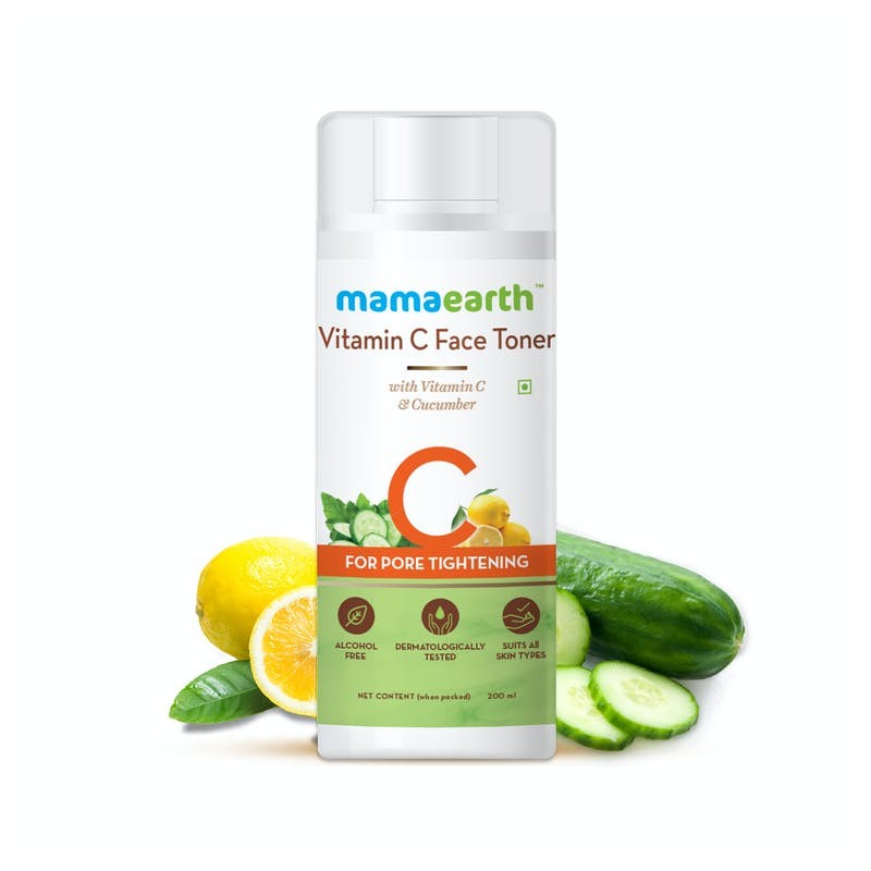 MamaEarth Vitamin C Face Toner With Vitamin C & Cucumber, 200ml For Pore Tightening