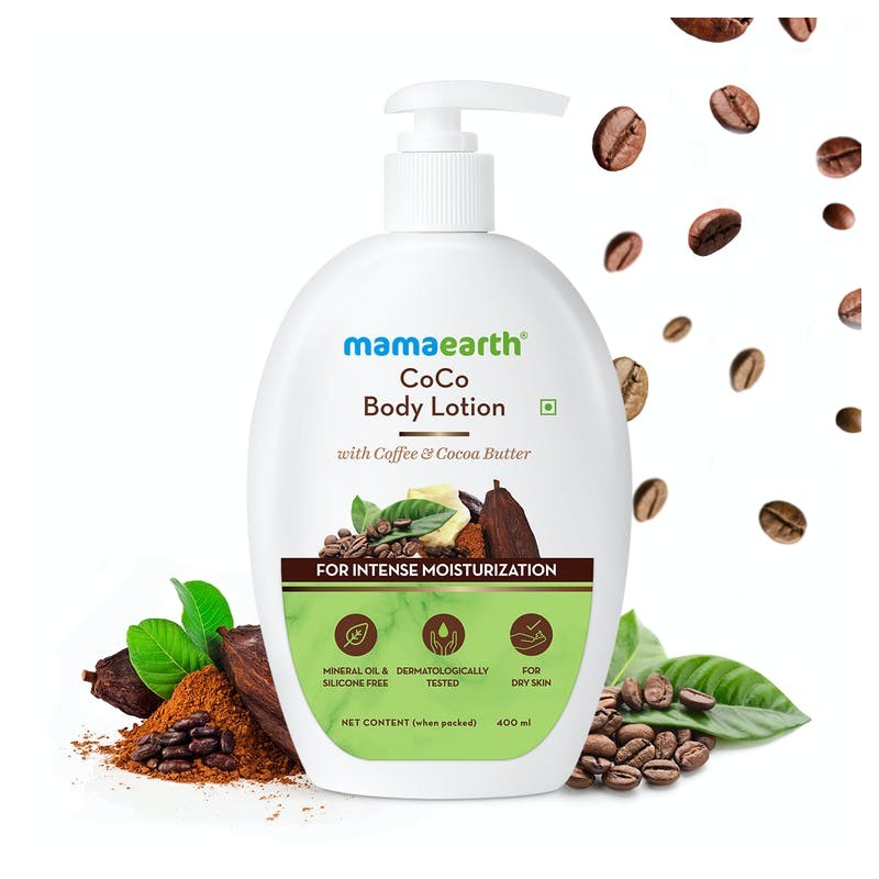 MamaEarth Coco Body Lotion With Coffee & Cocoa Butter, 400ml For Intense Moisturization