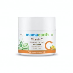 MamaEarth Vitamin C Sleeping Mask With Vitamin C & Aloe Vera, 100g For Skin Illumination