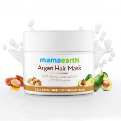 MamaEarth Argan Hair Mask With Argan, Avocado Oil & Milk Protein, 200g For Frizz-Free & Stronger Hair