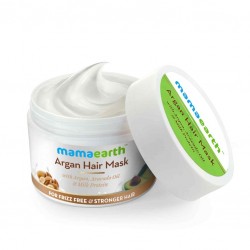 MamaEarth Argan Hair Mask With Argan, Avocado Oil & Milk Protein, 200g For Frizz-Free & Stronger Hair