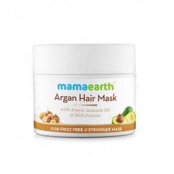 MamaEarth Argan Hair Mask With Argan, Avocado Oil & Milk Protein, 200g For Frizz-Free & Stronger Hair