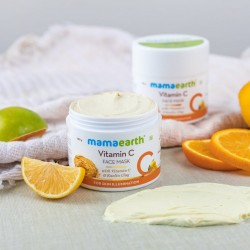 MamaEarth Vitamin C Face Mask With Vitamin C & Kaolin Clay, 100g For Skin Illumination