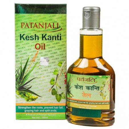 Patanjali Kesh Kanti Hair Oil, 300ml- Strengthens the Roots, Prevents Hair Fall, Graying Hair and Split Ends