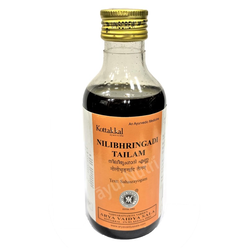 Kottakkal Ayurveda, Nilibhringadi Tailam (Sesame Oil Base), 200ml