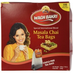 Wagh Bakri Masala Chai Tea Bags, 200g (100 Tea Bags)