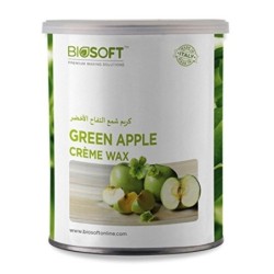 Biosoft Premium Waxing Solutions Green Apple Creme Wax 800ml