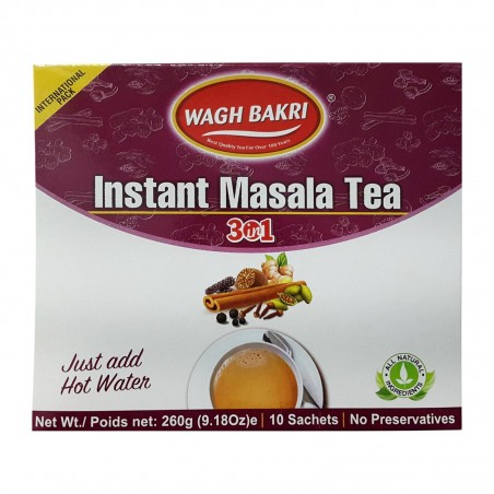 Wagh Bakri Instant Masala Tea 3 in 1, 260g (10 Sachets)