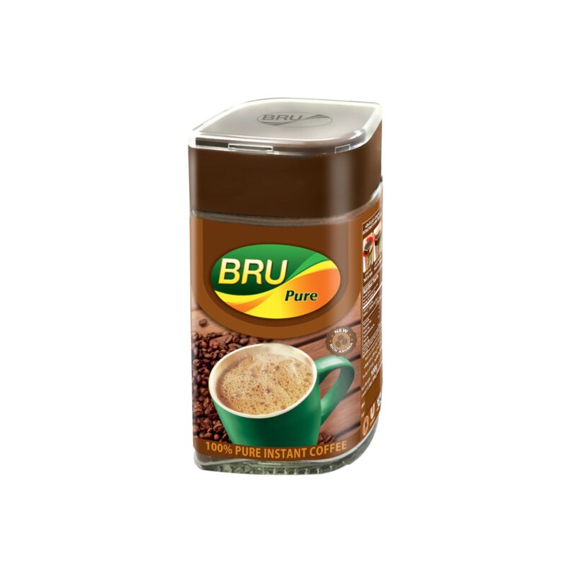 Bru Pure 100% Pure Instant Coffee, 100g