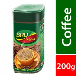 Bru Original New Rich Aroma Mixed Coffee With Chicory, 200g