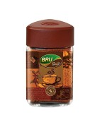 Bru Gold Instant Coffee, 100% Pure Granulated Coffee, 100g
