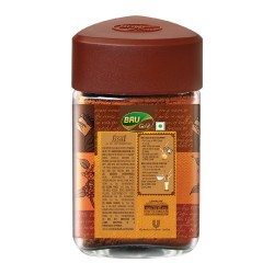 Bru Gold Instant Coffee, 100% Pure Granulated Coffee, 100g