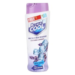 Dermi Cool Prickly Heat Powder Soothing Lavender, 150g- Instant Cooling, Fights Bacteria