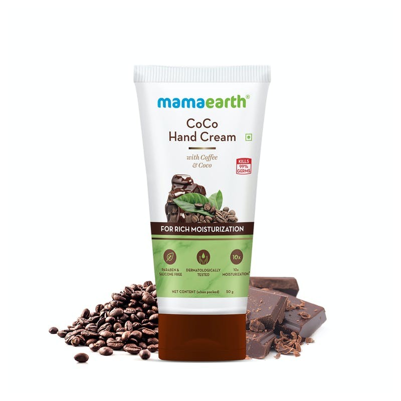 MamaEarth Coco Hand Cream With Coffee & Coco, 50g For Rich Moisturization