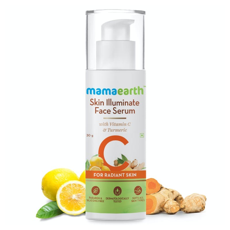 MamaEarth Skin Illuminate Face Serum With Vitamin C & Turmeric, 30g For Radiant Skin