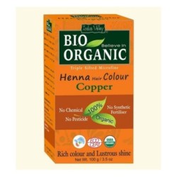 Indus Valley Bio Organic Copper Henna Hair Color, Rich Color