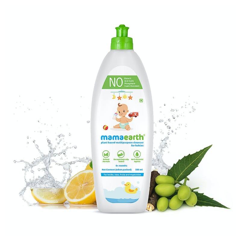 MamaEarth Plant Based Multipurpose Cleanser For Babies, 500ml