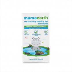 MamaEarth Moisturizing Bathing Bar For Babies, Pack of 2 (75g each) With Goat Milk, Oatmeal & Shea Butter