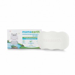 MamaEarth Moisturizing Bathing Bar For Babies, Pack of 2 (75g each) With Goat Milk, Oatmeal & Shea Butter