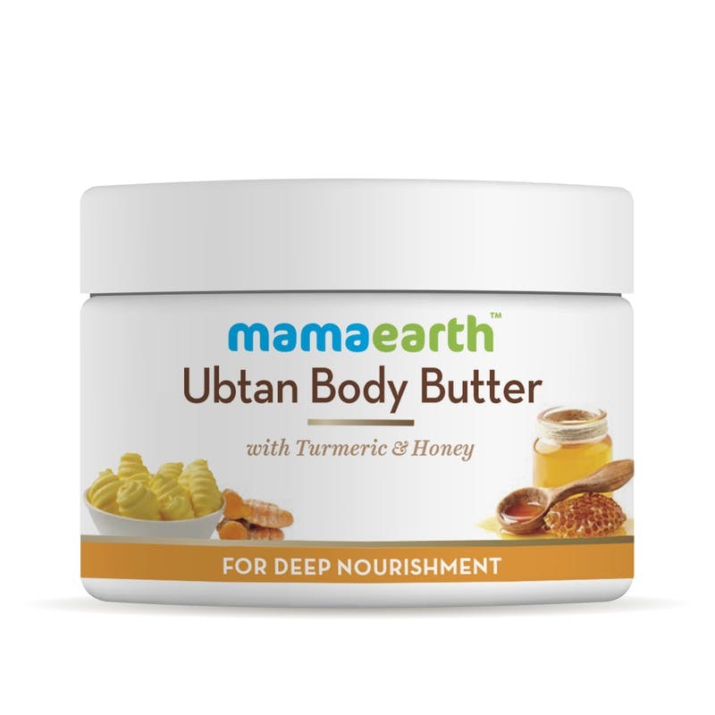 MamaEarth Ubtan Body Butter With Turmeric & Honey, 200g For Deep Nourishment