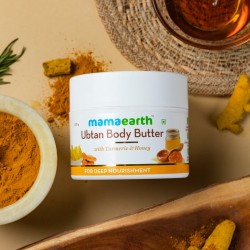 MamaEarth Ubtan Body Butter With Turmeric & Honey, 200g For Deep Nourishment
