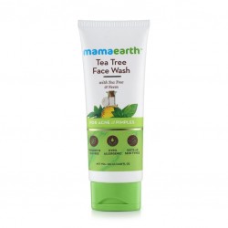 MamaEarth Tea Tree Face Wash, 100ml with Tea Tree & Neem For Acne & Pimples