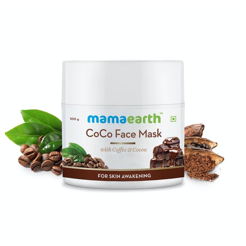MamaEarth Coco Face Mask, 100g with Coffee & Cocoa For Skin Awakening