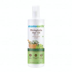 MamaEarth BringhAmla Hair Oil, 250ml with Bhringraj & Amla For Intense Hair Treatment