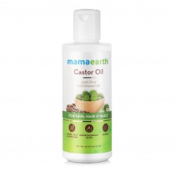 MamaEarth Castor Oil, 150ml- 100% Pure Cold Pressed Oil For Skin, Hair & Nails