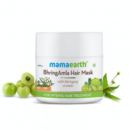 MamaEarth BhringAmla Hair Mask, 200g with Bhringraj & Amla For Intense Hair Treatment